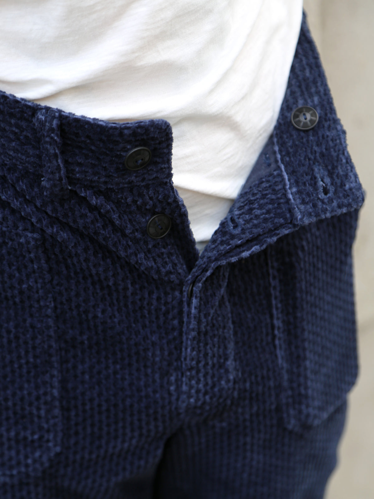 Black Sign 1920 Waffle Cord Montgomery Trousers – Deep Navy (BSFP-23507)