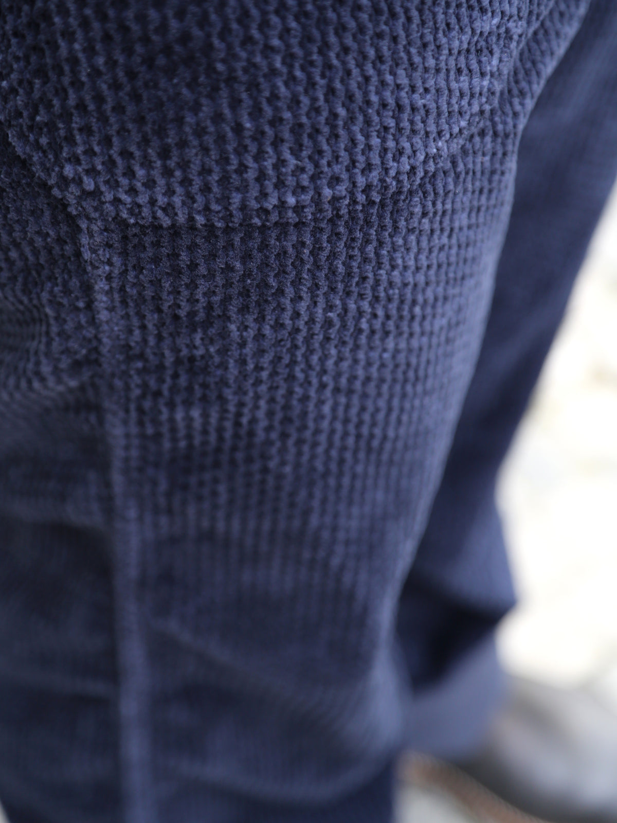 Black Sign 1920 Waffle Cord Montgomery Trousers – Deep Navy (BSFP-23507)