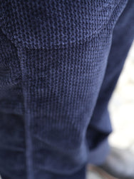 Black Sign 1920 Waffle Cord Montgomery Trousers – Deep Navy (BSFP-23507)