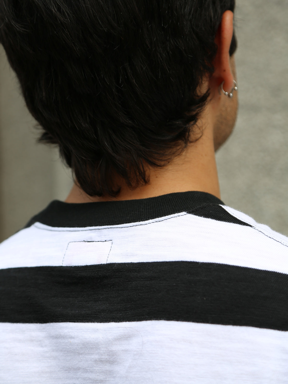 The Real McCoy's Buco Stripe Tee S/S – Black/White (BC24002-010)