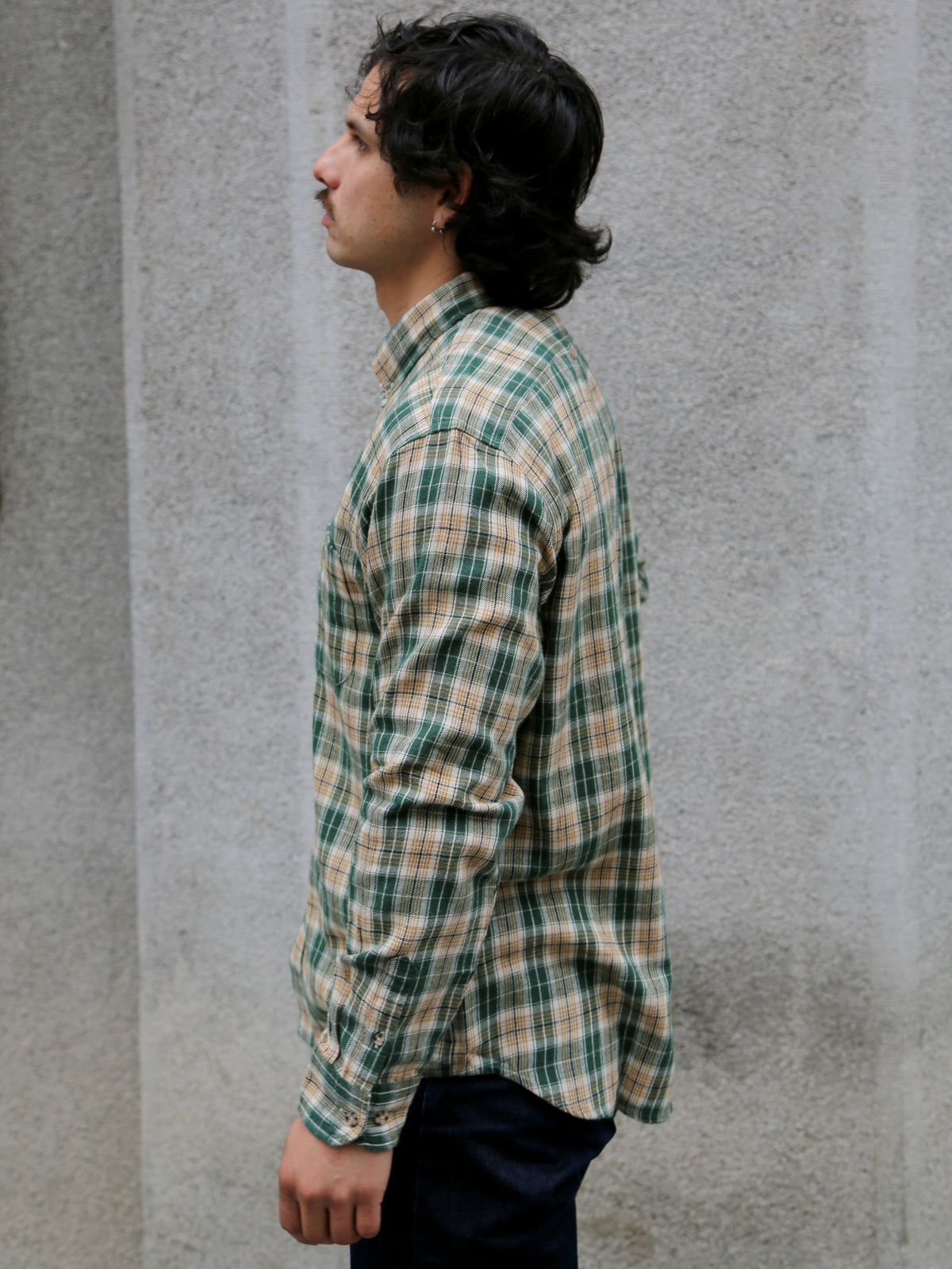 Nudie Jeans Julian Farmers Check Shirt – Racing Green (140871)