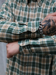 Nudie Jeans Julian Farmers Check Shirt – Racing Green (140871)