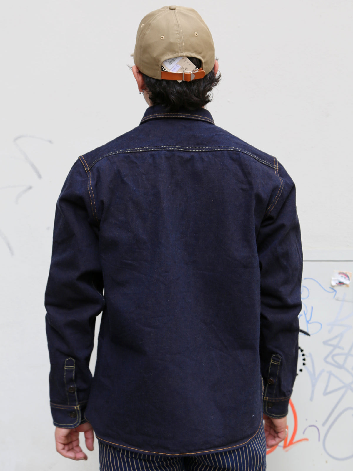 Studio D'Artsian 15Oz "AISHIBUZOME" Natural Indigo X Kakishibu Denim Shrit (D5702)