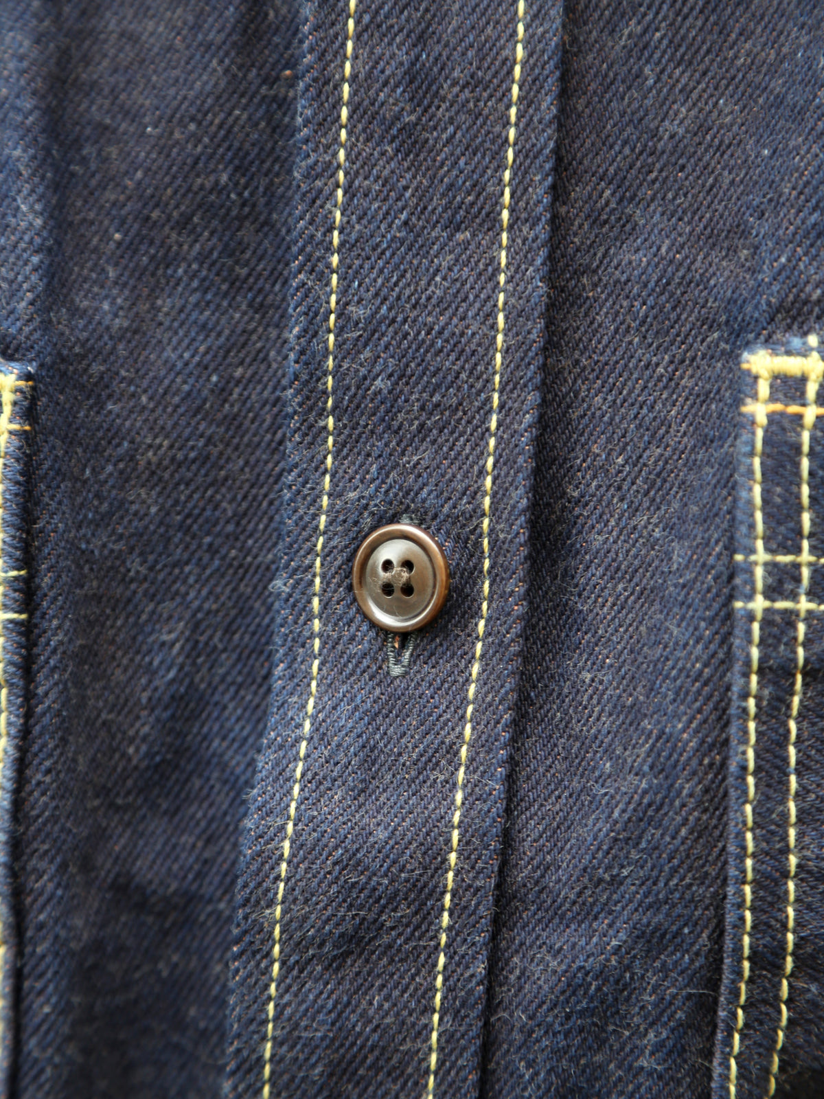 Studio D'Artsian 15Oz "AISHIBUZOME" Natural Indigo X Kakishibu Denim Shrit (D5702)
