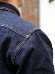 Studio D'Artsian 15Oz "AISHIBUZOME" Natural Indigo X Kakishibu Denim Shrit (D5702)
