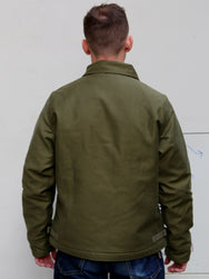 Iron Heart IHM-40-GRN Whipcord A2 Deck Jacket - Olive Drab Green