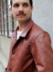 Simmons Bilt Ranch Jacket Japanese Light Brown (horse hide)