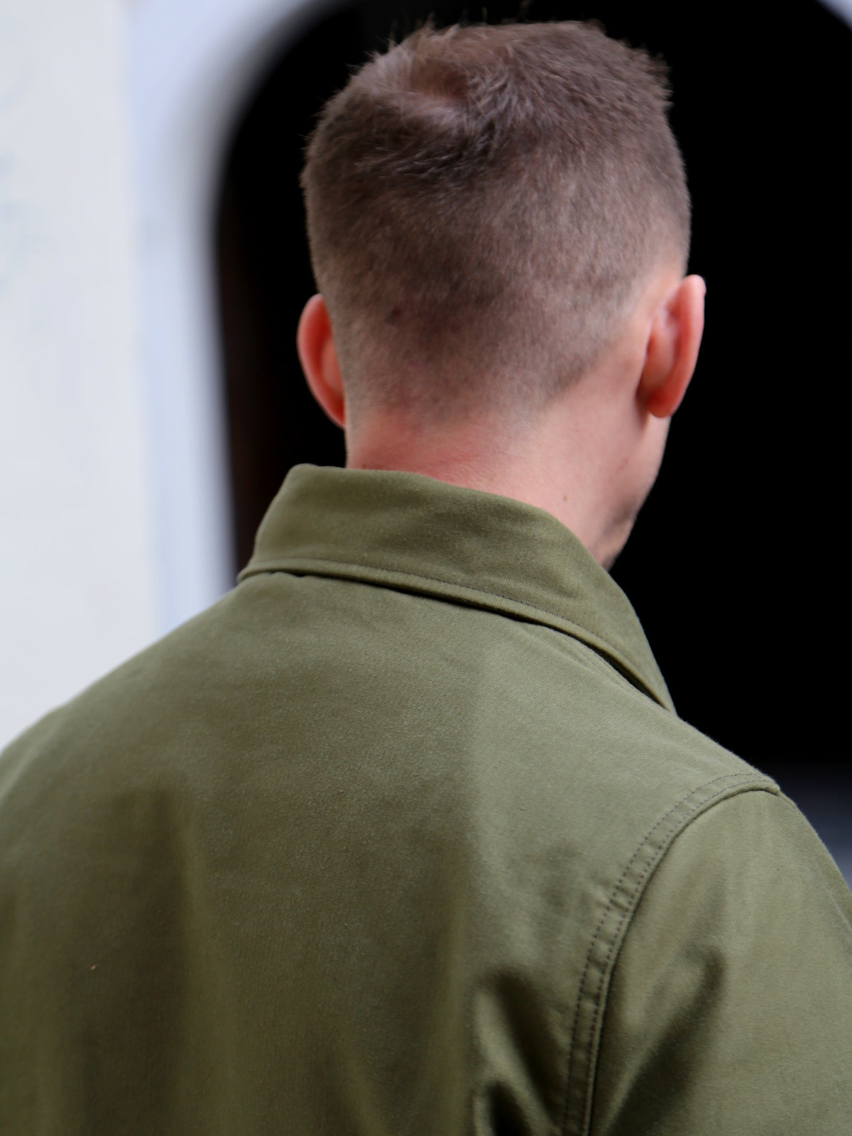 Iron Heart IHM-40-GRN Whipcord A2 Deck Jacket - Olive Drab Green