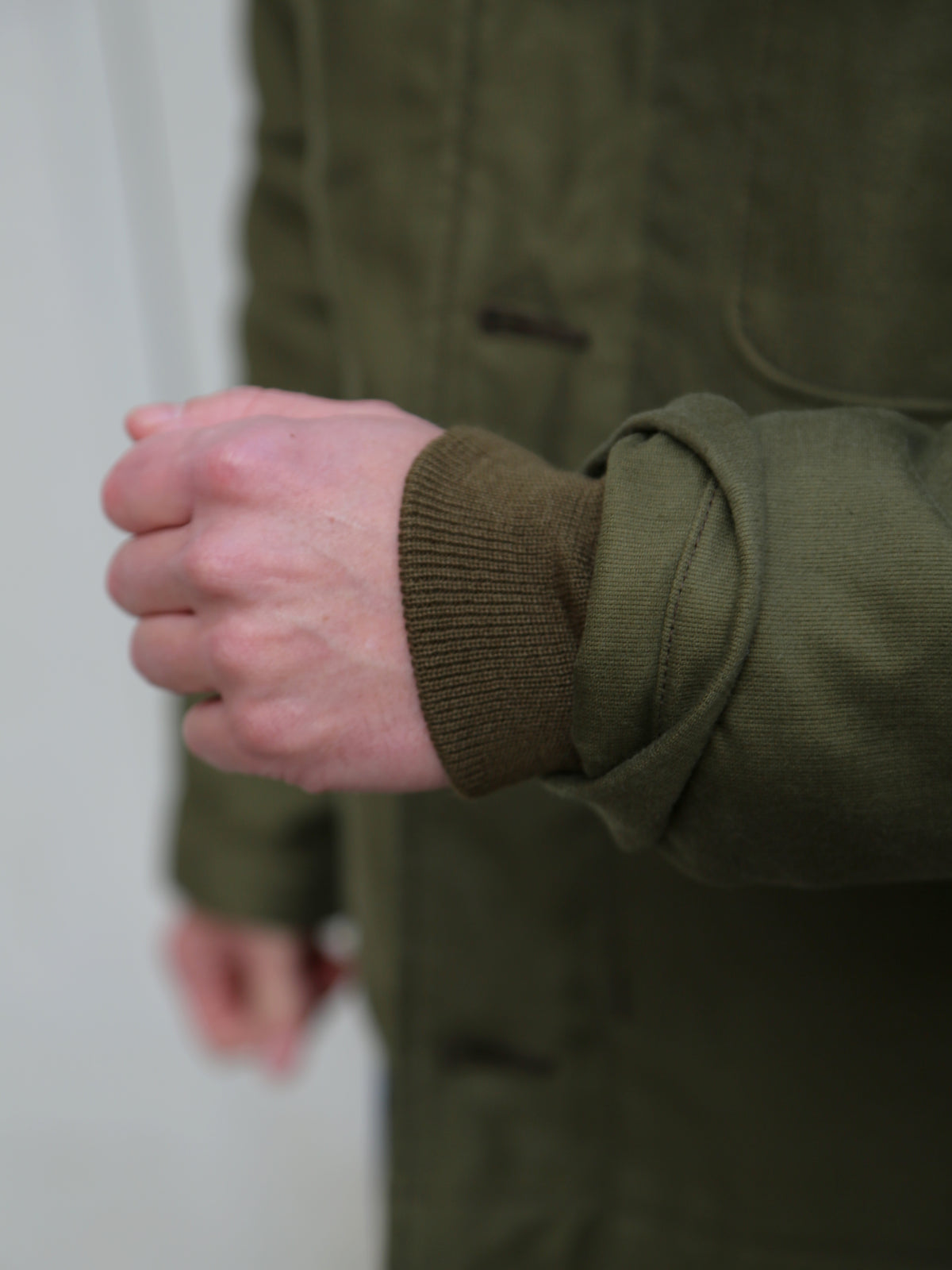 Iron Heart IHM-40-GRN Whipcord A2 Deck Jacket - Olive Drab Green