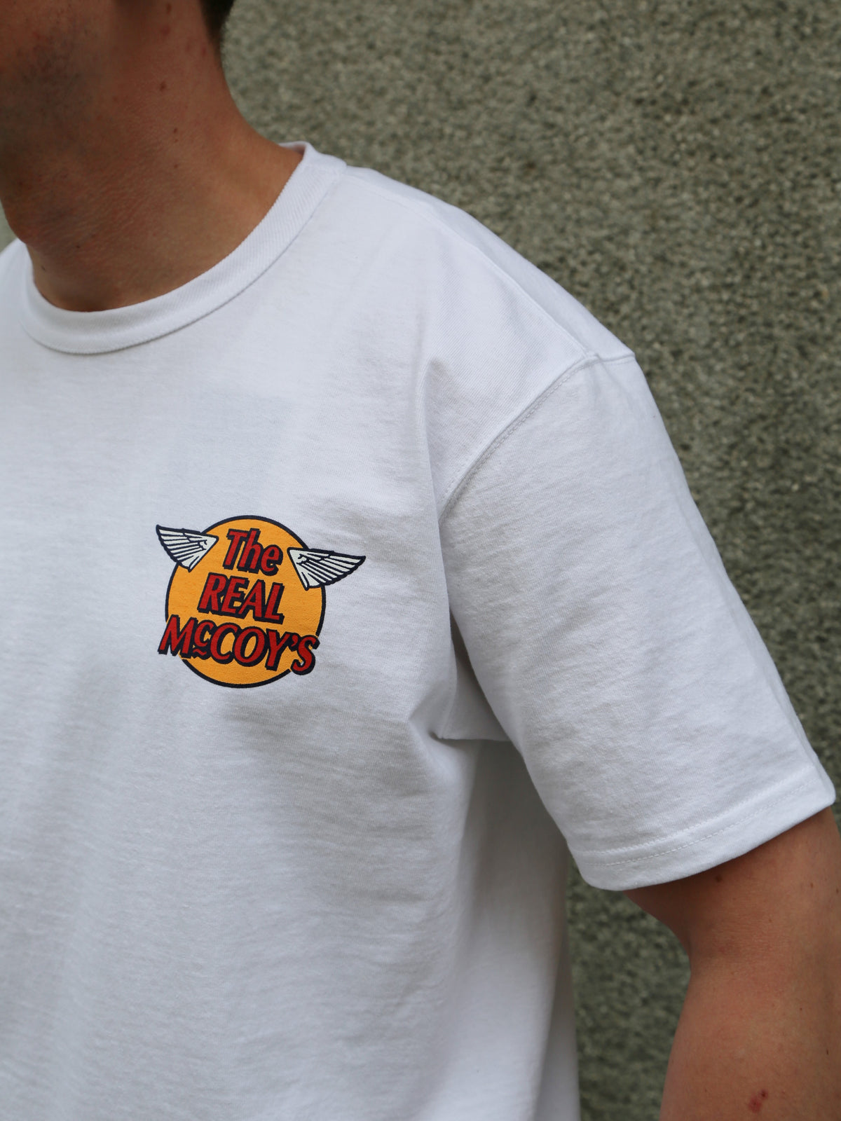 The Real McCOY's The RMC Logo Tee S/S – White (MC24004)