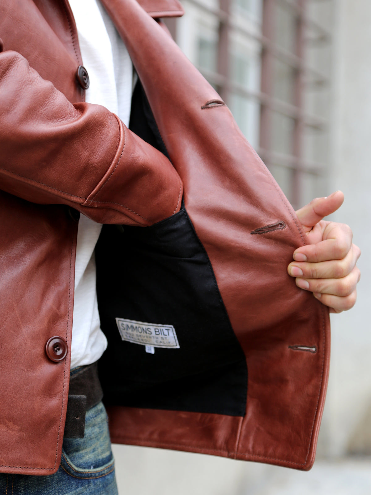 Simmons Bilt Ranch Jacket Japanese Light Brown (horse hide)