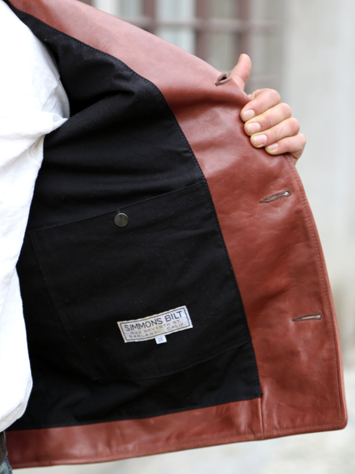 Simmons Bilt Ranch Jacket Japanese Light Brown (horse hide)