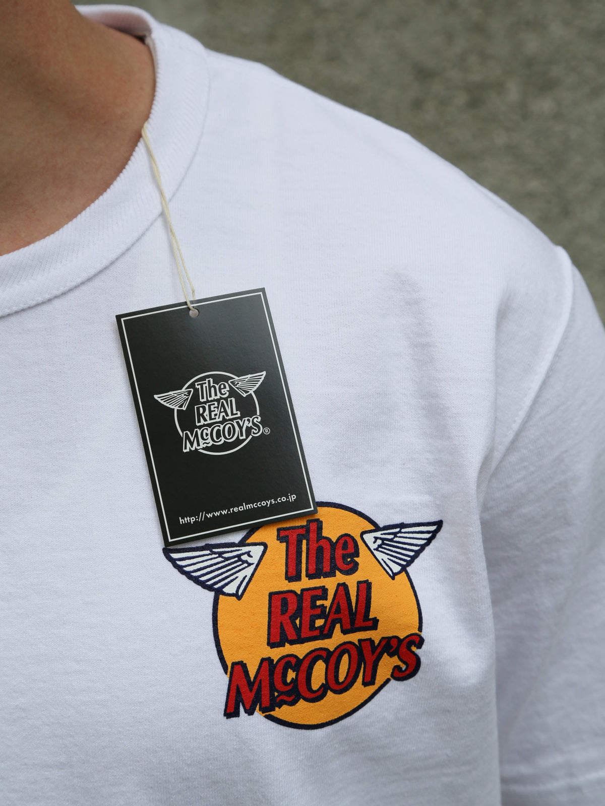 The Real McCOY's The RMC Logo Tee S/S – White (MC24004)