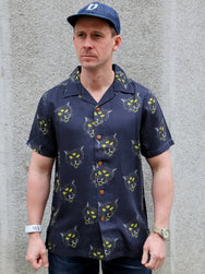 Nudie Jeans Arvid The Cat Hawaii Shirt – Antracite (140894)