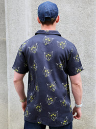 Nudie Jeans Arvid The Cat Hawaii Shirt – Antracite (140894)