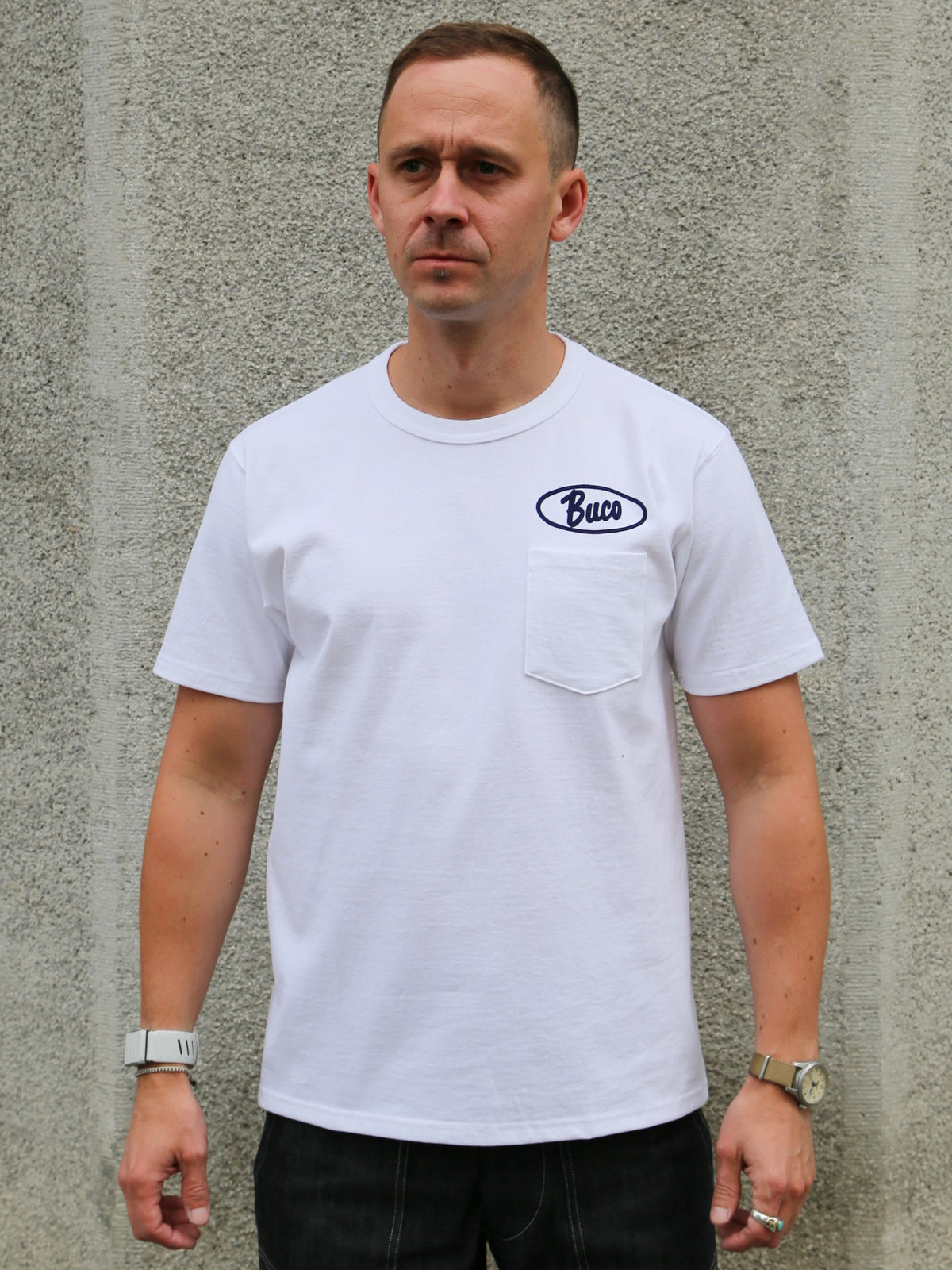 The Real McCoy's Buco Enthusiast Tee – White (BC25005-010)