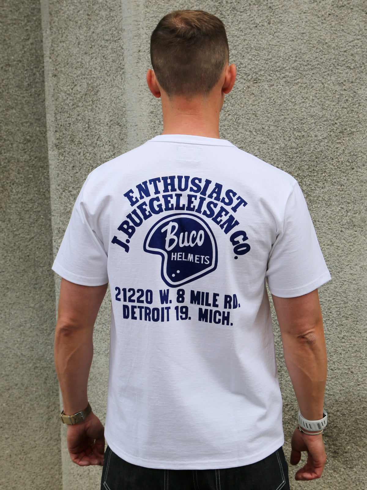 The Real McCoy's Buco Enthusiast Tee – White (BC25005-010)
