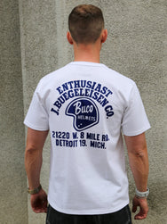 The Real McCoy's Buco Enthusiast Tee – White (BC25005-010)