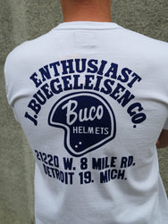 The Real McCoy's Buco Enthusiast Tee – White (BC25005-010)