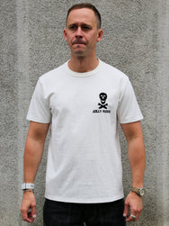 The Real McCoy's Jolly Roger Best Damn Group Military Tee – White (MC25004-010)