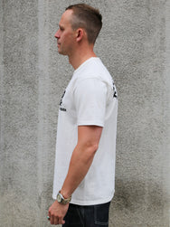 The Real McCoy's Jolly Roger Best Damn Group Military Tee – White (MC25004-010)