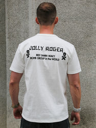 The Real McCoy's Jolly Roger Best Damn Group Military Tee – White (MC25004-010)