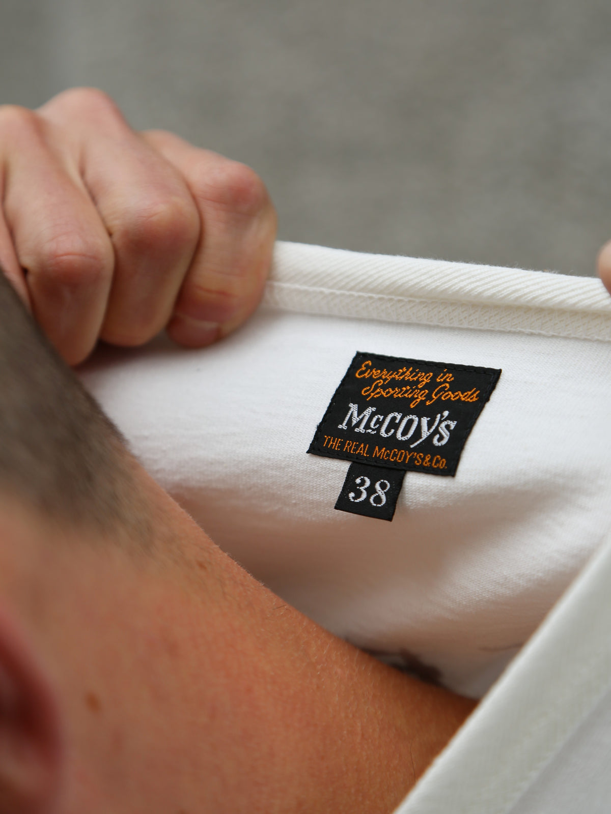 The Real McCoy's Jolly Roger Best Damn Group Military Tee – White (MC25004-010)