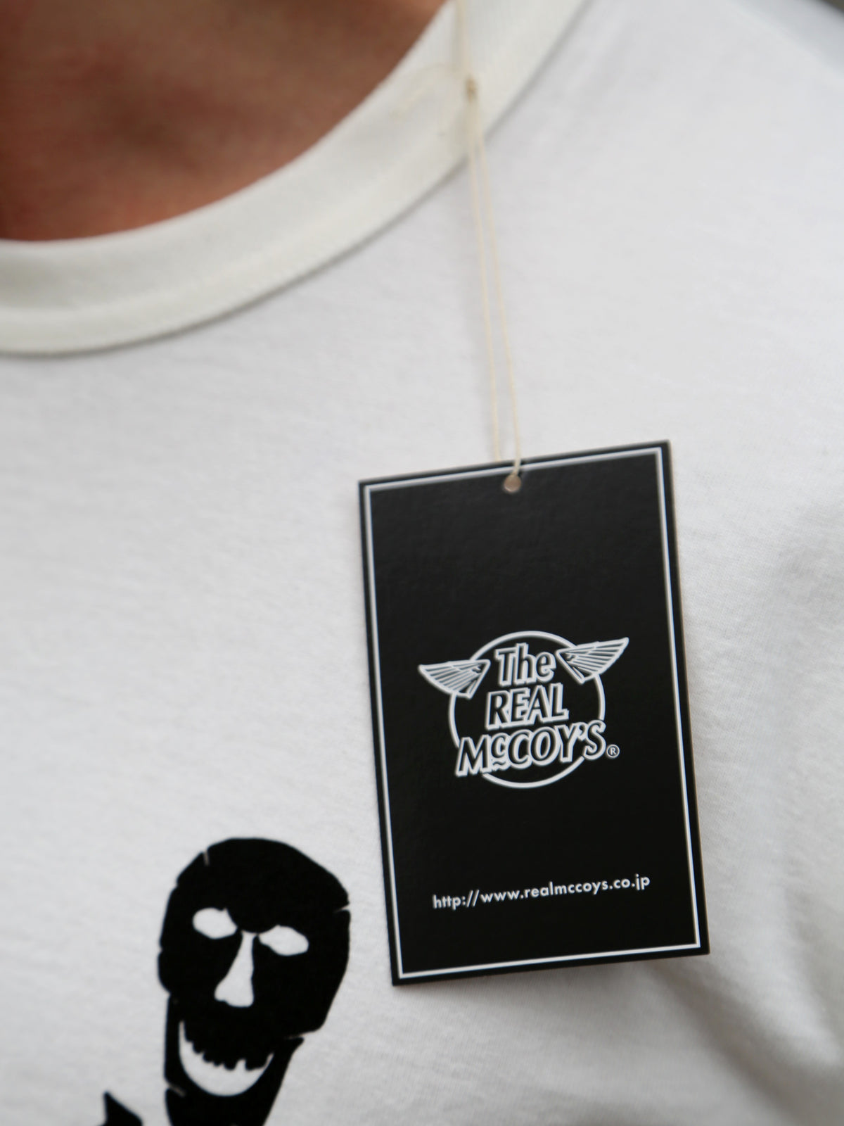 The Real McCoy's Jolly Roger Best Damn Group Military Tee – White (MC25004-010)