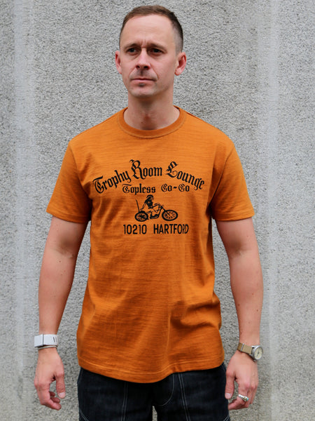 The Real McCoy's Buco Athletic Tee Trophy Room Lounge – Mustard (BC25007-061)