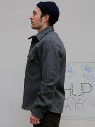 Fleurs de Bagne Oleron Shirt - HBT Wool Grey (W23-OL01L)