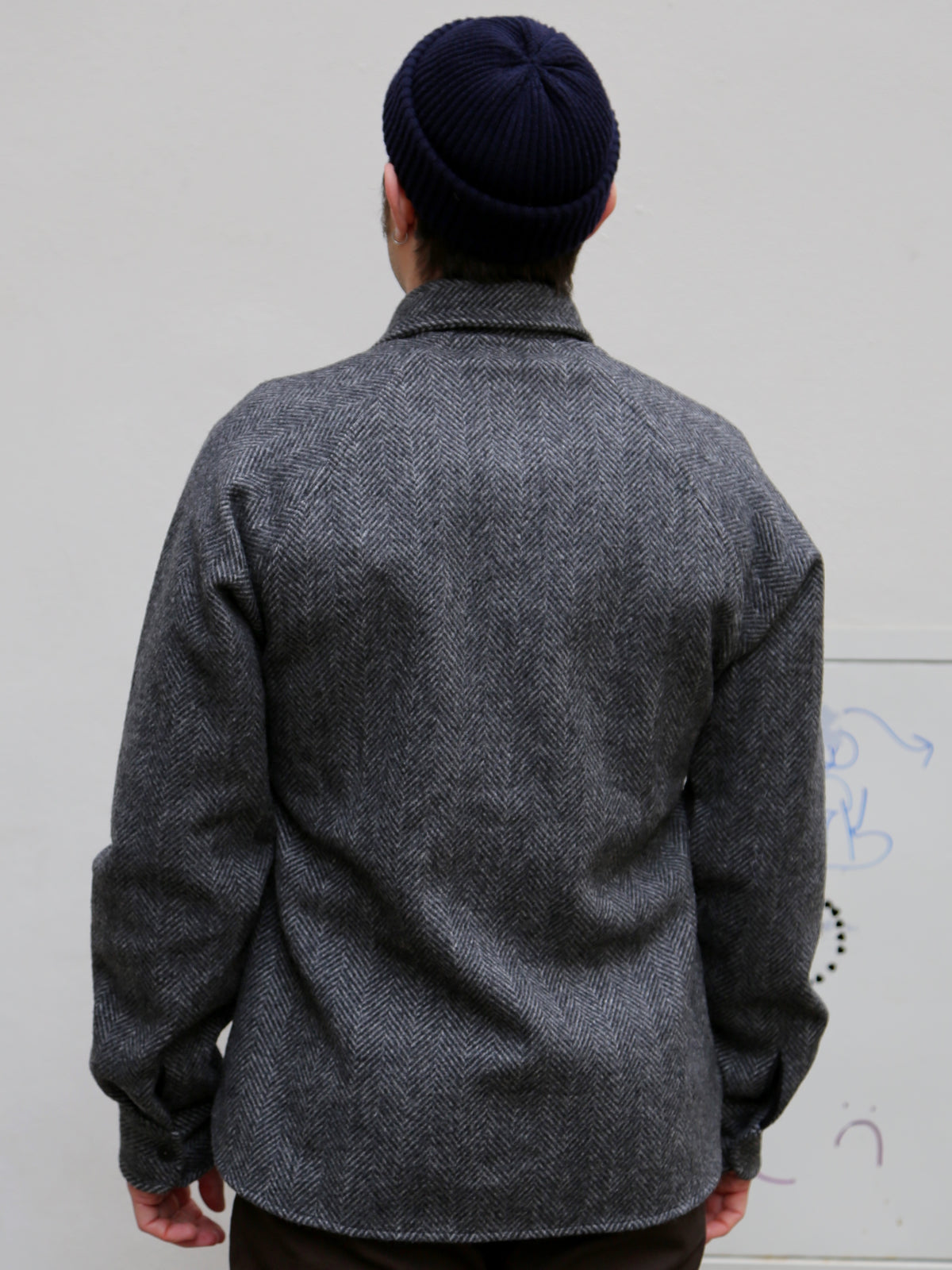 Fleurs de Bagne Oleron Shirt - HBT Wool Grey (W23-OL01L)