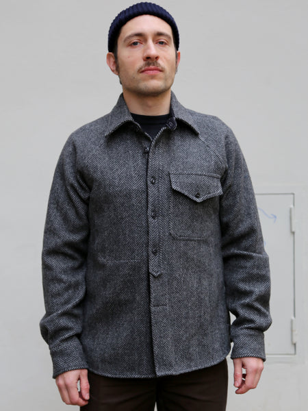 Fleurs de Bagne Oleron Shirt - HBT Wool Grey (W23-OL01L)