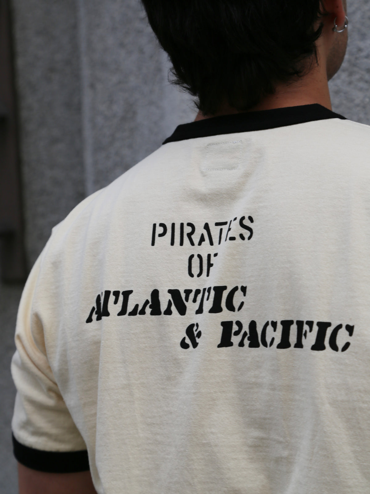 The Real McCoy's Military Tee, USS Kidd – Ecru/Black (MC25005-301)