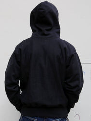 The Real McCoy's MC20113 Heavyweight Hooded Sweatshirt - Black