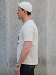 Studio d'Artisan Cotton Print T-Shirt Championship – Ivory (8163A)
