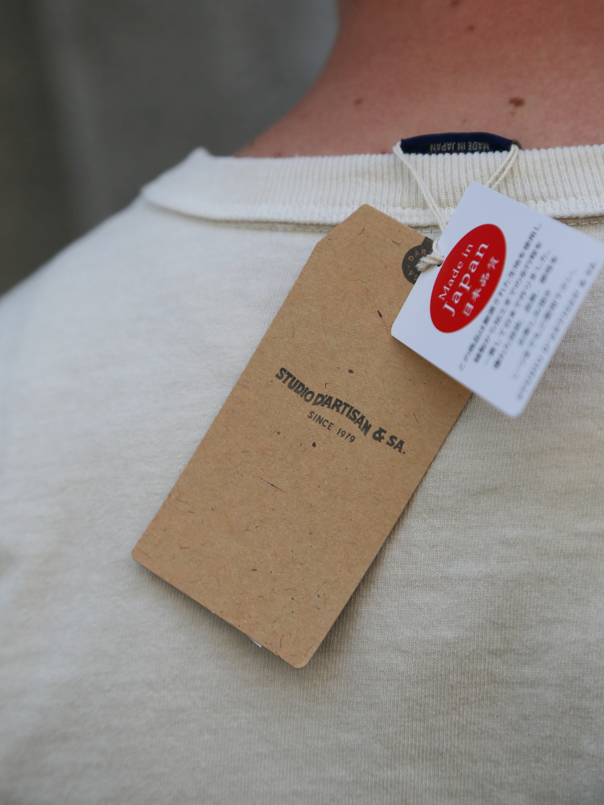 Studio d'Artisan Cotton Print T-Shirt Championship – Ivory (8163A)