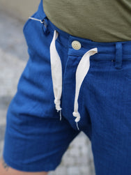 Samurai Jeans "ASAGI HBT" Ez Shorts – Natural Indigo (SJSP25-AHB)