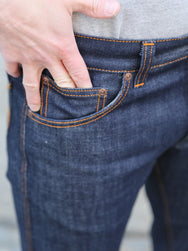 Nudie Jeans Slim Jim Dry Streaky – Indigo (114866)
