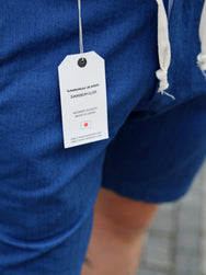 Samurai Jeans "ASAGI HBT" Ez Shorts – Natural Indigo (SJSP25-AHB)