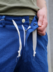 Samurai Jeans "ASAGI HBT" Ez Shorts – Natural Indigo (SJSP25-AHB)