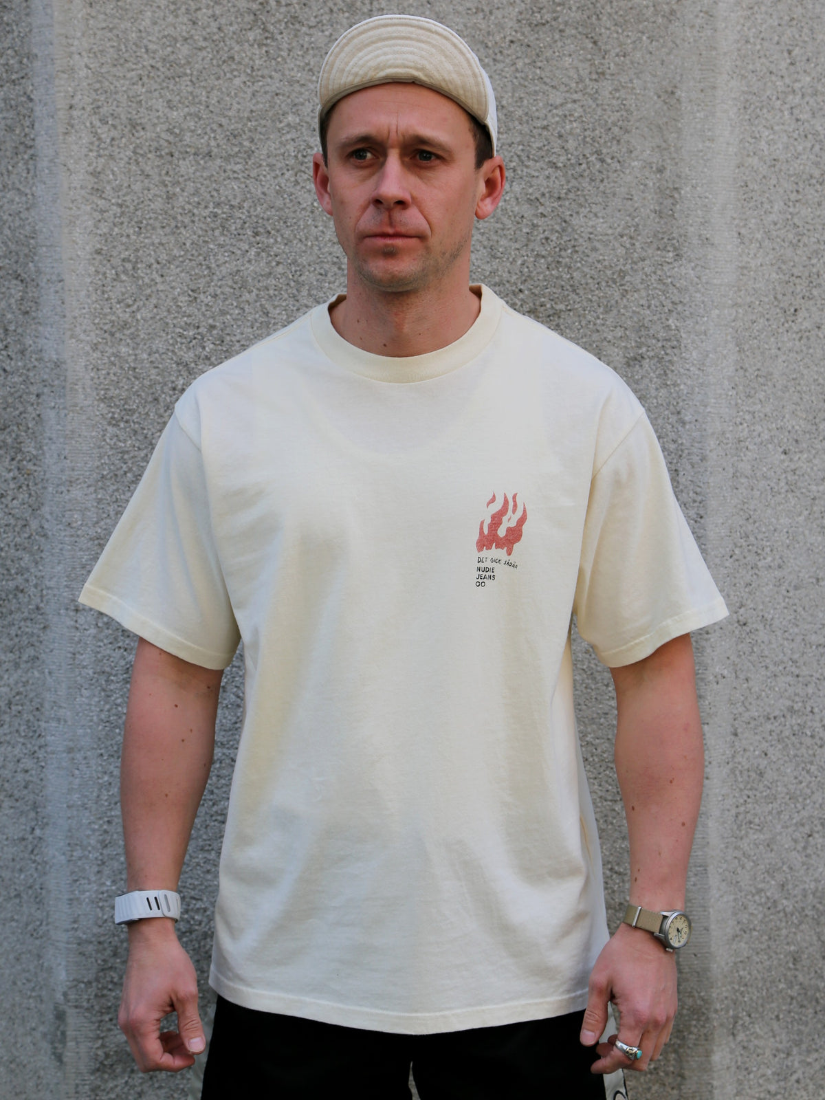 Nudie Jeans Koffe Fails T-Shirt – Ecru (131965)