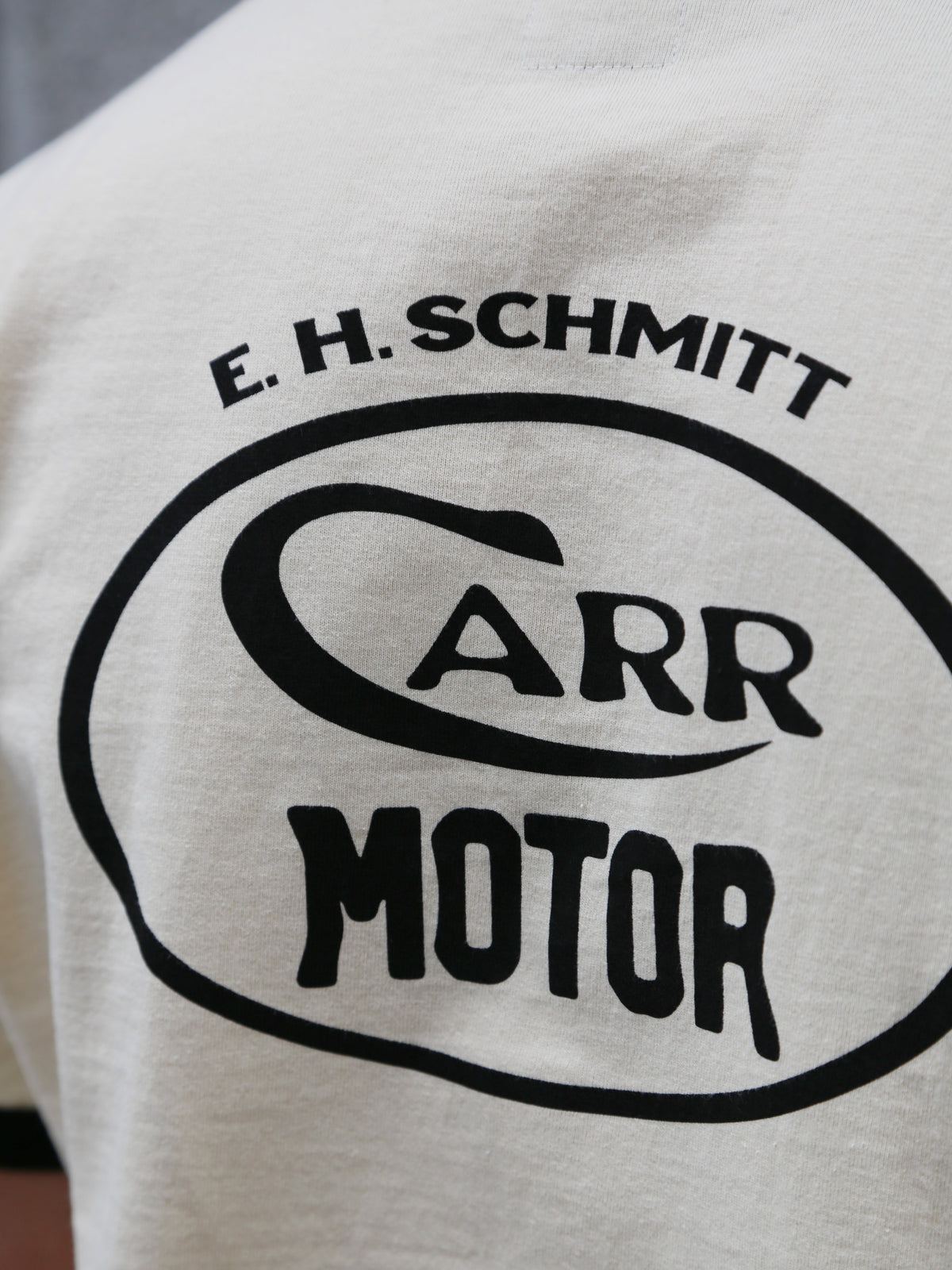 The Real McCoy's Whizz Gunner Tee – Cream/Black (MC25016-301)