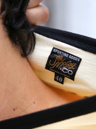 The Real McCoy's Whizz Gunner Tee – Cream/Black (MC25016-301)