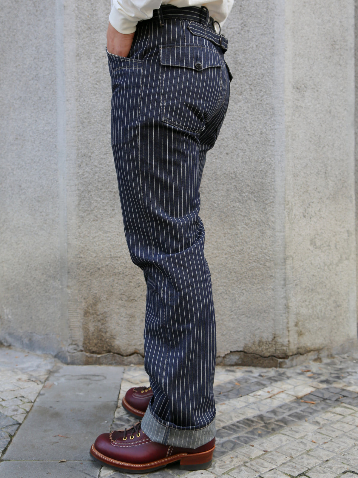 Blue Blanket 11 oz. Japanese Pinstripe Selvedge denim – Dark Indigo (IJ1 JP03)