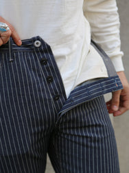 Blue Blanket 11 oz. Japanese Pinstripe Selvedge denim – Dark Indigo (IJ1 JP03)