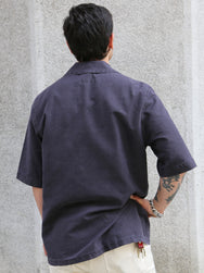 Fleurs de Bagne Cuba Shirt 2 pocket SS – Used Black (FDB-SHSS-CUBA-910-M)