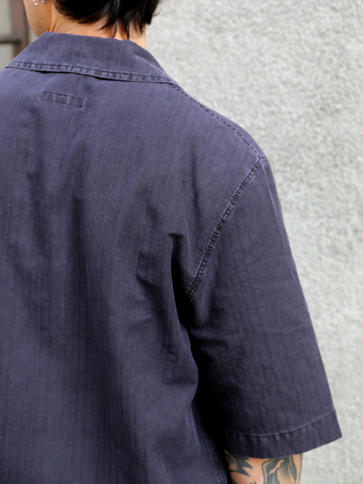 Fleurs de Bagne Cuba Shirt 2 pocket SS – Used Black (FDB-SHSS-CUBA-910-M)