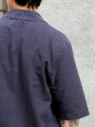 Fleurs de Bagne Cuba Shirt 2 pocket SS – Used Black (FDB-SHSS-CUBA-910-M)