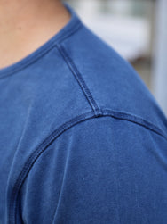 Nudie Jeans Long Sleeve Henley – Washed Blue (131945)