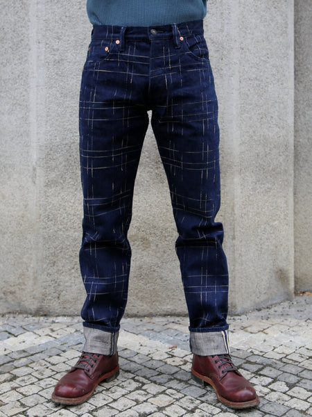 Studio D'Artisan Midare Kasuri Jeans – Indigo (D1878)